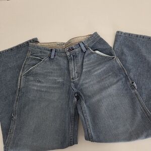 Lee Dungarees Kids Light Blue Denim Jeans - Straight Leg (Girl)